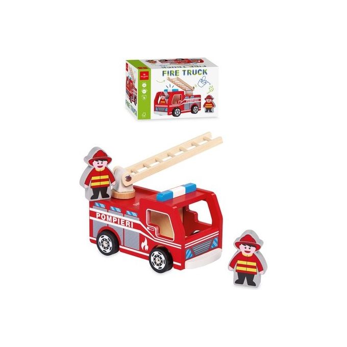 Dal Negro Prime Attivita' Fire Truck Veicolo Pompieri Legno