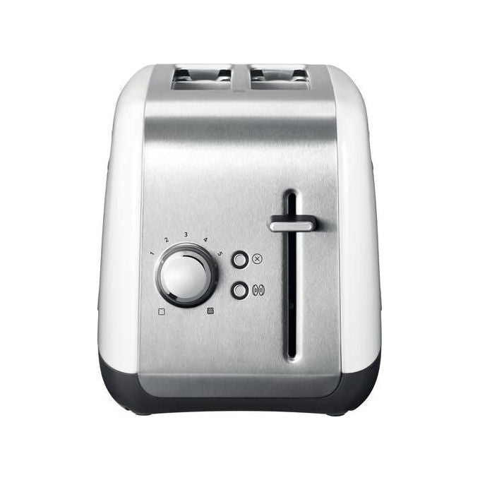 KitchenAid 5413184400422 Classic II Tostapane 2 Fette 5 Livelli Doratura Acciaio Inox Bianco colore Bianco