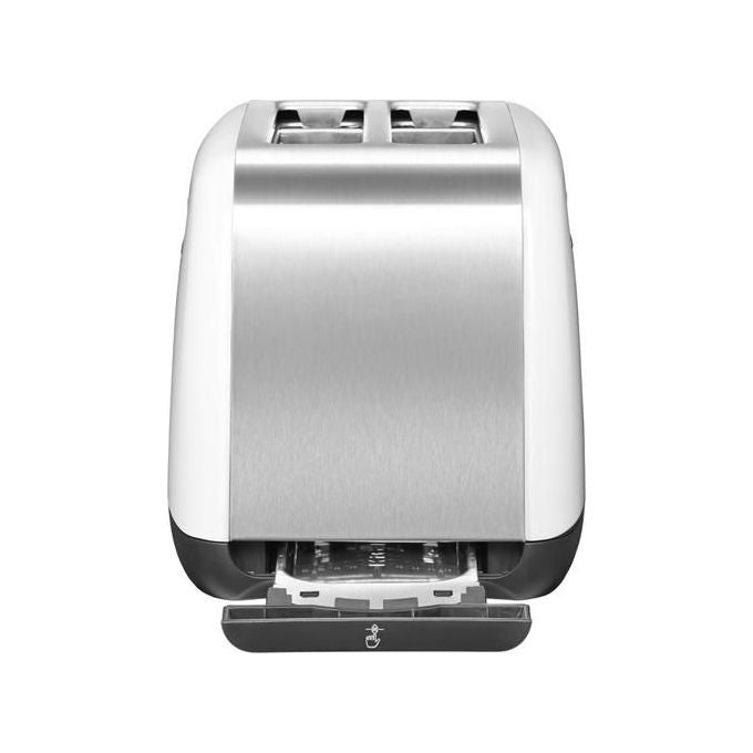 KitchenAid 5413184400422 Classic II Tostapane 2 Fette 5 Livelli Doratura Acciaio Inox Bianco colore Bianco
