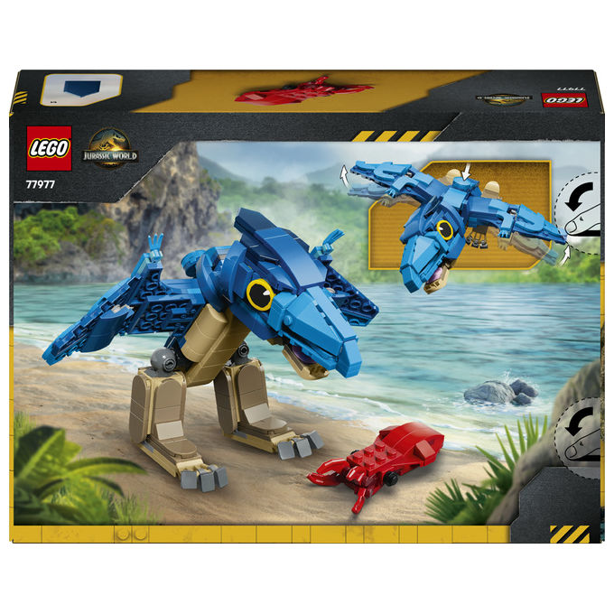 Lego 77977 Dinosauro Bebe' Pteranodonte Set da Costruzione con 373 Pezzi e Calamaro Rosso colore Multicolore