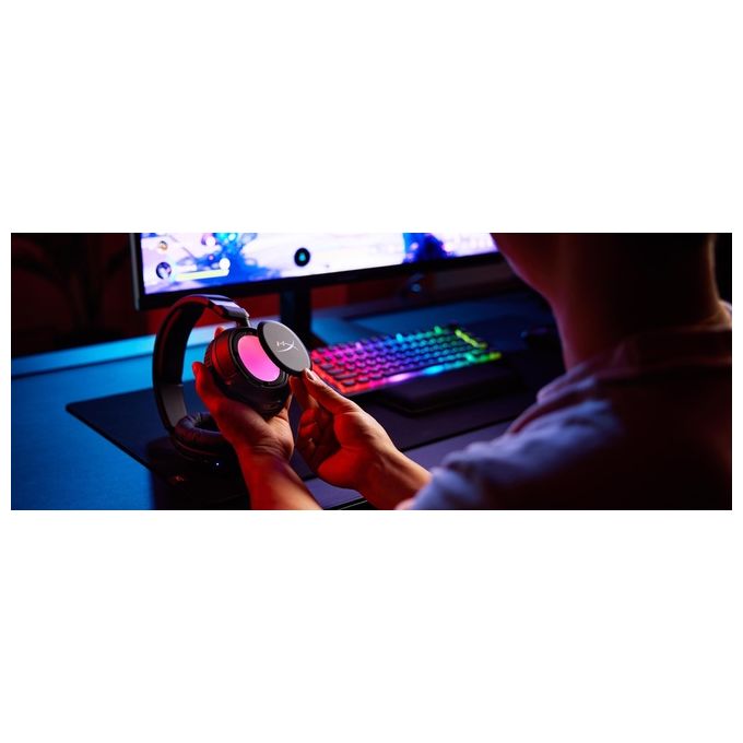 HyperX B5VC4AA Cloud Flight 2 Cuffie da gaming wireless 2.4 GHz Bluetooth 5.3 autonomia fino a 100 ore driver 50 mm microfono rimovibile colore Nero