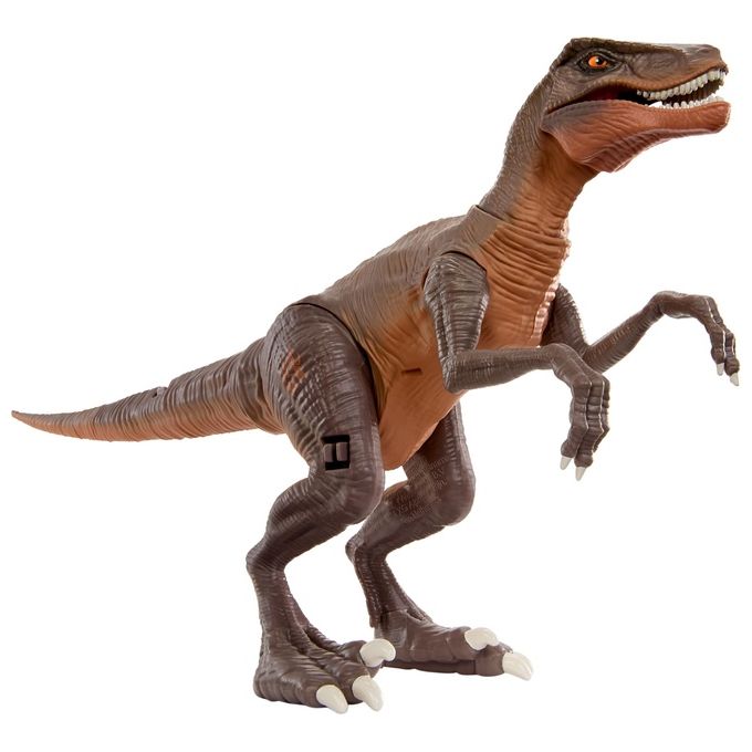 MGA 552284-EUC Armorsaurs Dinosauro Raptor con 7 Pezzi di Armatura Rimovibili Azione Morso Attivata dalla Coda colore Giallo