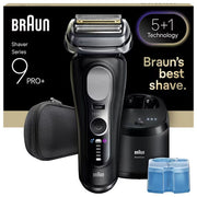 Braun 8700216554275 Series 9 Pro Rasoio elettrico a testine 6 uso bagnato e asciutto autonomia 60 min colore Nero Argento