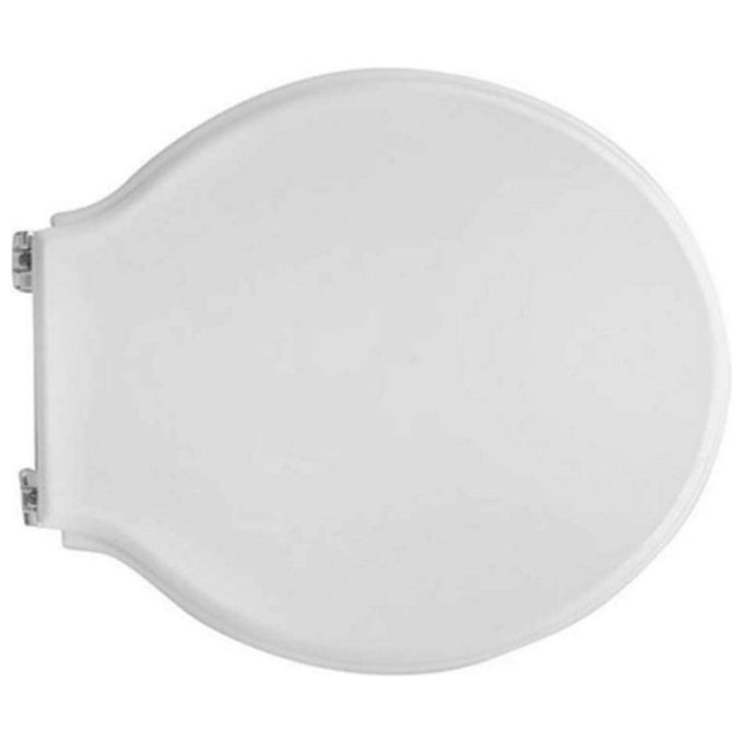 Geberit Montebianco 07761 Sedile Poliestere Bianco Con Cerniere Cromate per Sanitari WC