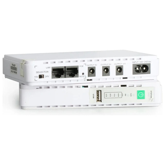 Nilox NXGCMINIPOE3DC UPS Mini POE 3 DC con Pin compatibile con dispositivi POE lunghezza 19 cm larghezza 7 cm