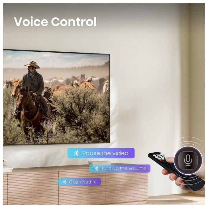 Hisense 55A6S Smart TV 55'' 4K Ultra HD QLED HomeOS Wi-Fi HDR10 HDMI 2.1 20W DTS Virtual:X colore Nero