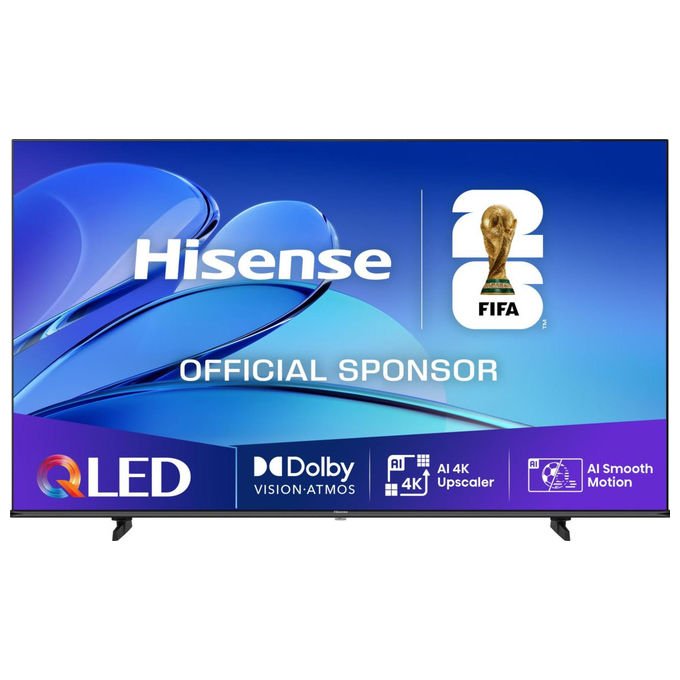 Hisense smart tv QLED 55 pollici 4K, 55E7Q, Dolby Vision, Dolby Atmos, HDR10+, VIDAA, Wi-Fi, game mode