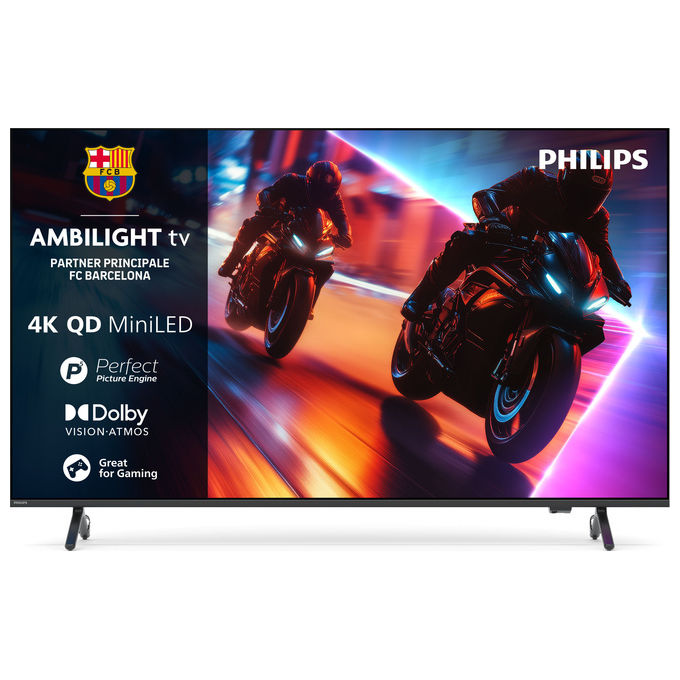Philips 55MLED920-12 Ambilight TV QD Mini LED 55'' 4K Ultra HD Smart TV Titan OS Dolby Vision Dolby Atmos colore Nero