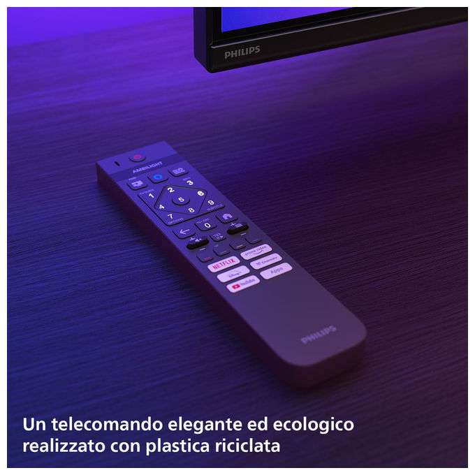 Philips 55MLED920-12 Ambilight TV QD Mini LED 55'' 4K Ultra HD Smart TV Titan OS Dolby Vision Dolby Atmos colore Nero