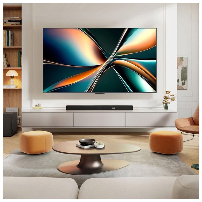 Hisense 55U7Q, tv mini led 55 pollici, 4K UHD, 144Hz, Dolby Vision, Dolby Atmos, ULED, smart tv VIDAA, quantum dot