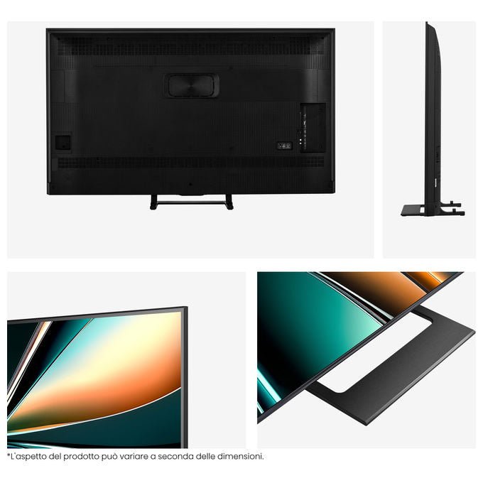 Hisense 55U7Q, tv mini led 55 pollici, 4K UHD, 144Hz, Dolby Vision, Dolby Atmos, ULED, smart tv VIDAA, quantum dot