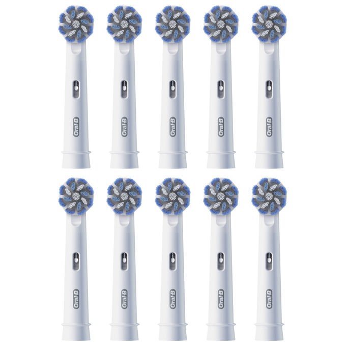 Oral-B 8700216987516 PRO Sensitive Clean Testina di Ricambio 10 Pezzi Setole Ultra-Morbide Indicatore Usura colore Bianco