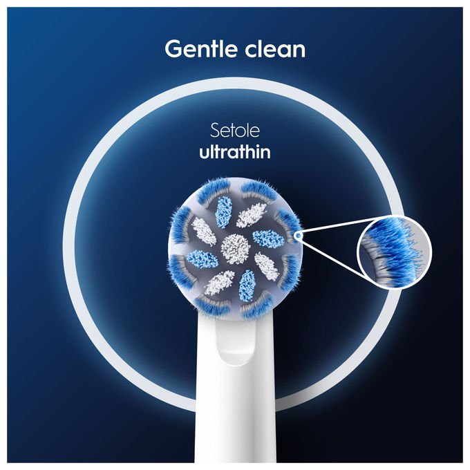 Oral-B 8700216987516 PRO Sensitive Clean Testina di Ricambio 10 Pezzi Setole Ultra-Morbide Indicatore Usura colore Bianco
