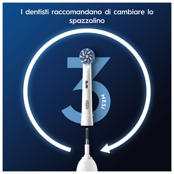 Oral-B 8700216987516 PRO Sensitive Clean Testina di Ricambio 10 Pezzi Setole Ultra-Morbide Indicatore Usura colore Bianco