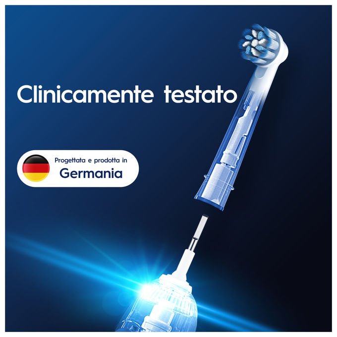 Oral-B 8700216987516 PRO Sensitive Clean Testina di Ricambio 10 Pezzi Setole Ultra-Morbide Indicatore Usura colore Bianco