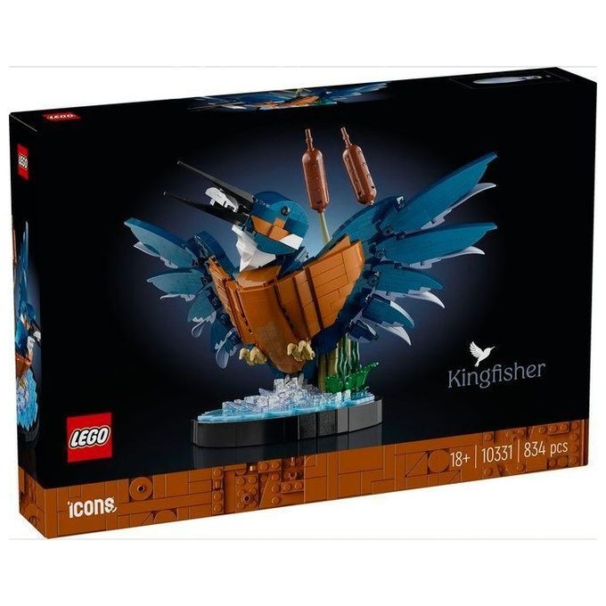 LEGO Icons 10331 Martin Pescatore, Kit di Modellismo per Adulti, Idea Regalo per Arredamento Casa o Ufficio, Hobby Creativo