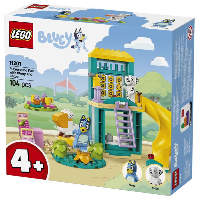Lego 11201 Bluey Set di Costruzioni Parco Giochi con Minifigure Bluey e Chloe 104 Pezzi 4+ Anni