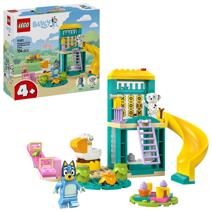 Lego 11201 Bluey Set di Costruzioni Parco Giochi con Minifigure Bluey e Chloe 104 Pezzi 4+ Anni