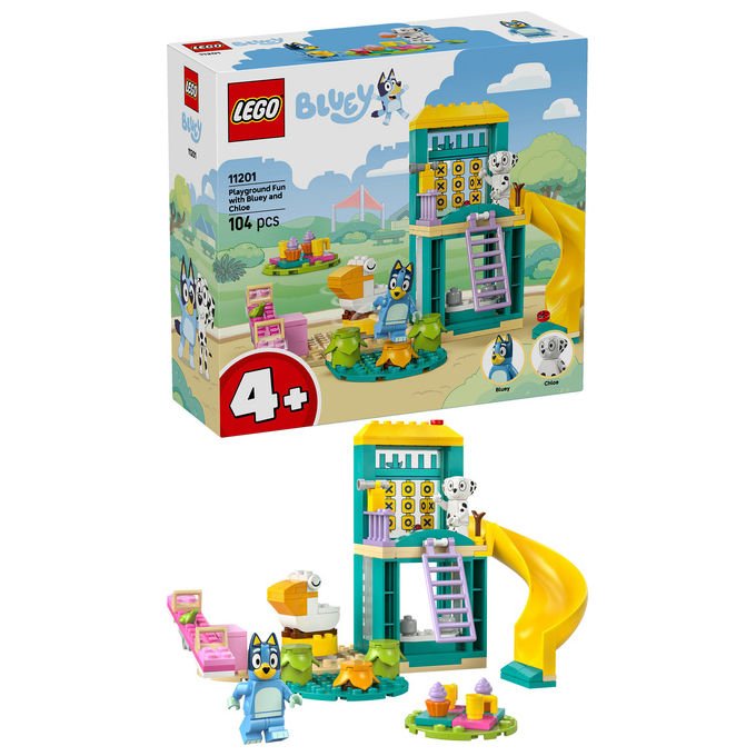 Lego 11201 Bluey Set di Costruzioni Parco Giochi con Minifigure Bluey e Chloe 104 Pezzi 4+ Anni