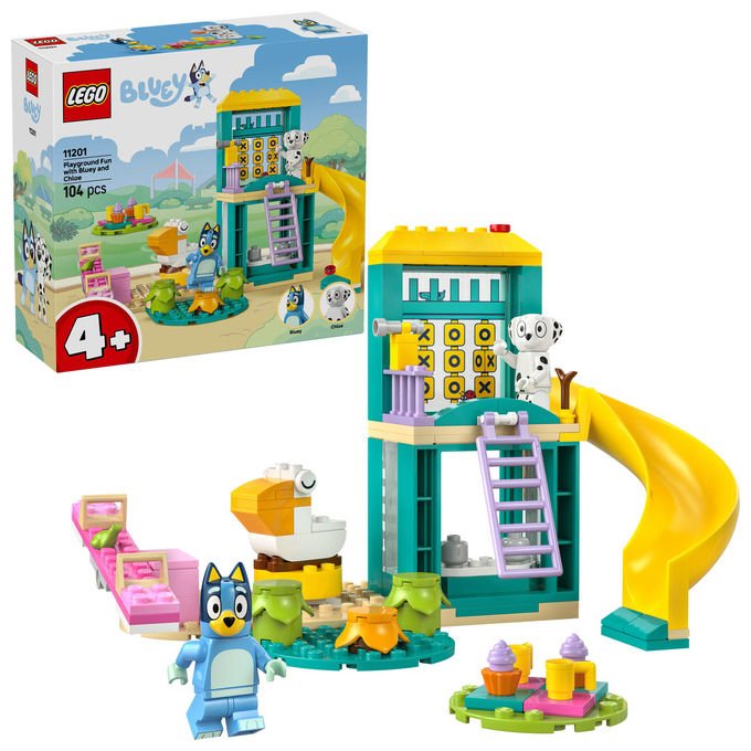 Lego 11201 Bluey Set di Costruzioni Parco Giochi con Minifigure Bluey e Chloe 104 Pezzi 4+ Anni
