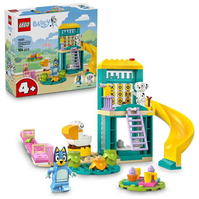 Lego 11201 Bluey Set di Costruzioni Parco Giochi con Minifigure Bluey e Chloe 104 Pezzi 4+ Anni