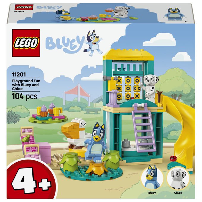 Lego 11201 Bluey Set di Costruzioni Parco Giochi con Minifigure Bluey e Chloe 104 Pezzi 4+ Anni
