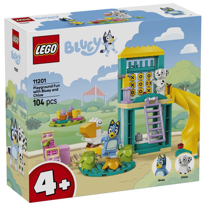 Lego 11201 Bluey Set di Costruzioni Parco Giochi con Minifigure Bluey e Chloe 104 Pezzi 4+ Anni