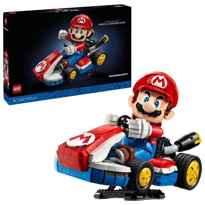Lego 72037 LEGO Super Mario Mario e Kart Standard Set da Costruzione 1972 pz colore Multicolore