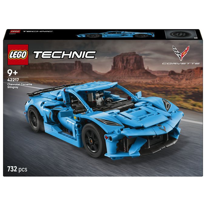 Lego 42217 Technic Chevrolet Corvette Stingray colore Blu