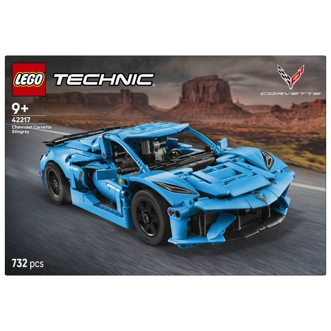 Lego 42217 Technic Chevrolet Corvette Stingray colore Blu