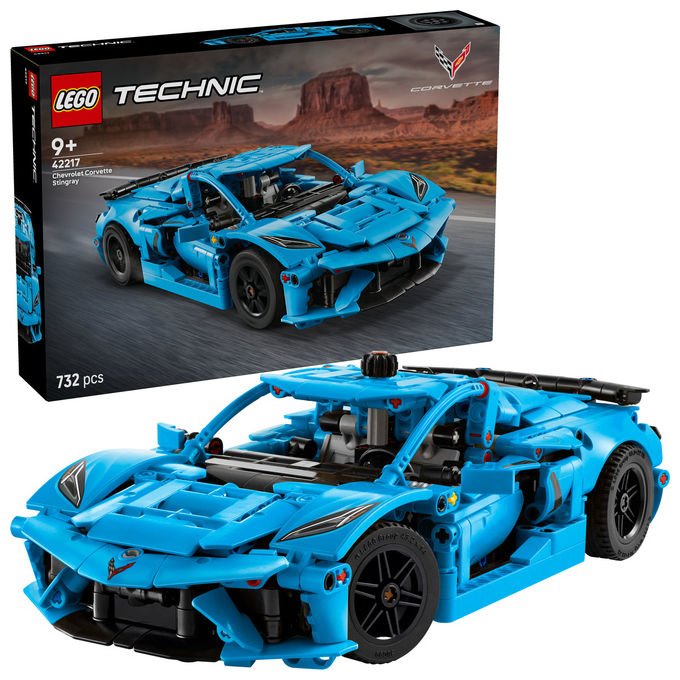 Lego 42217 Technic Chevrolet Corvette Stingray colore Blu