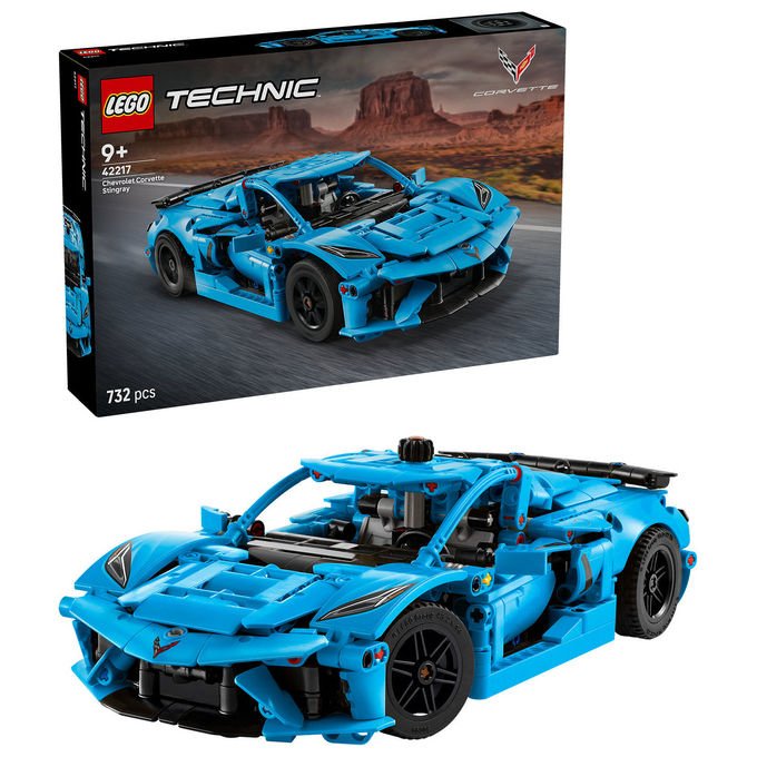 Lego 42217 Technic Chevrolet Corvette Stingray colore Blu