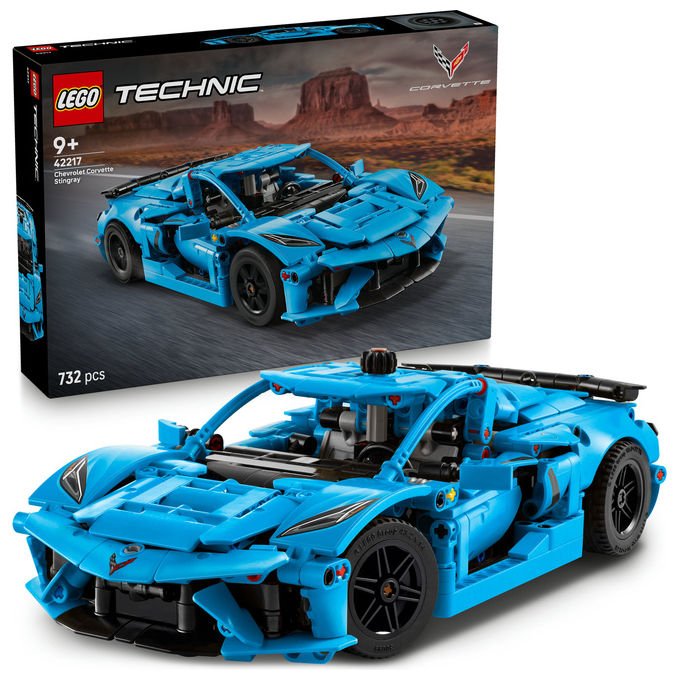 Lego 42217 Technic Chevrolet Corvette Stingray colore Blu