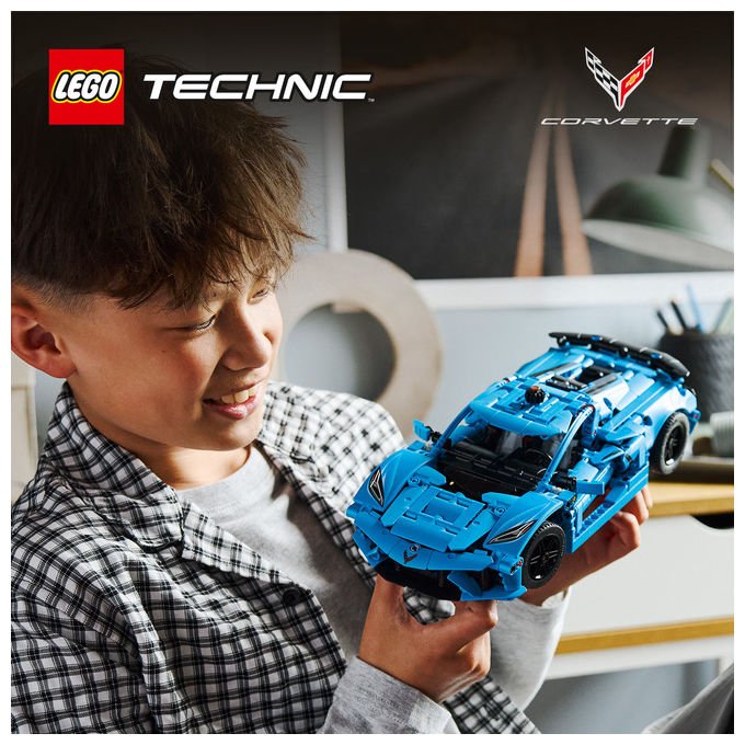 Lego 42217 Technic Chevrolet Corvette Stingray colore Blu