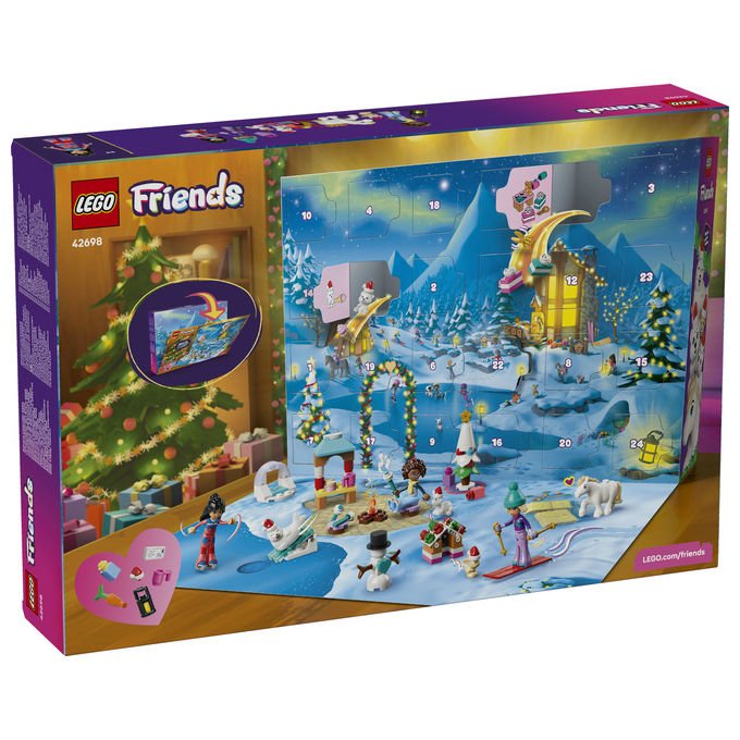 Lego 42698 LEGO Friends Calendario dell'Avvento 2026 con 211 pezzi 3 mini bamboline e 6 mini animali colore Multicolore