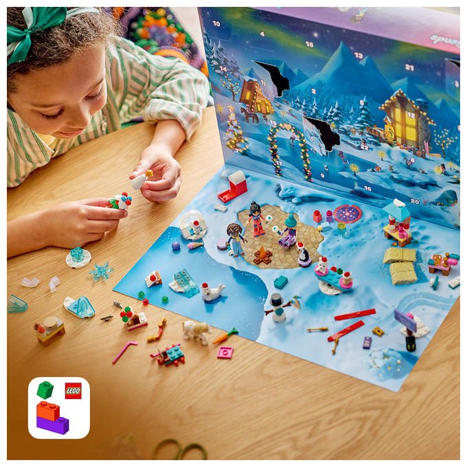 Lego 42698 LEGO Friends Calendario dell'Avvento 2026 con 211 pezzi 3 mini bamboline e 6 mini animali colore Multicolore