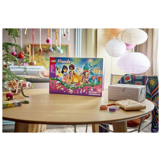 Lego 42698 LEGO Friends Calendario dell'Avvento 2026 con 211 pezzi 3 mini bamboline e 6 mini animali colore Multicolore