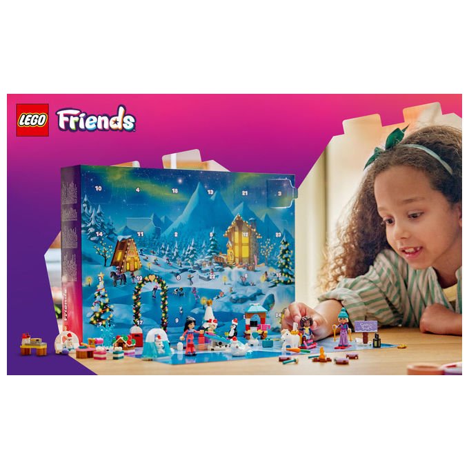 Lego 42698 LEGO Friends Calendario dell'Avvento 2026 con 211 pezzi 3 mini bamboline e 6 mini animali colore Multicolore