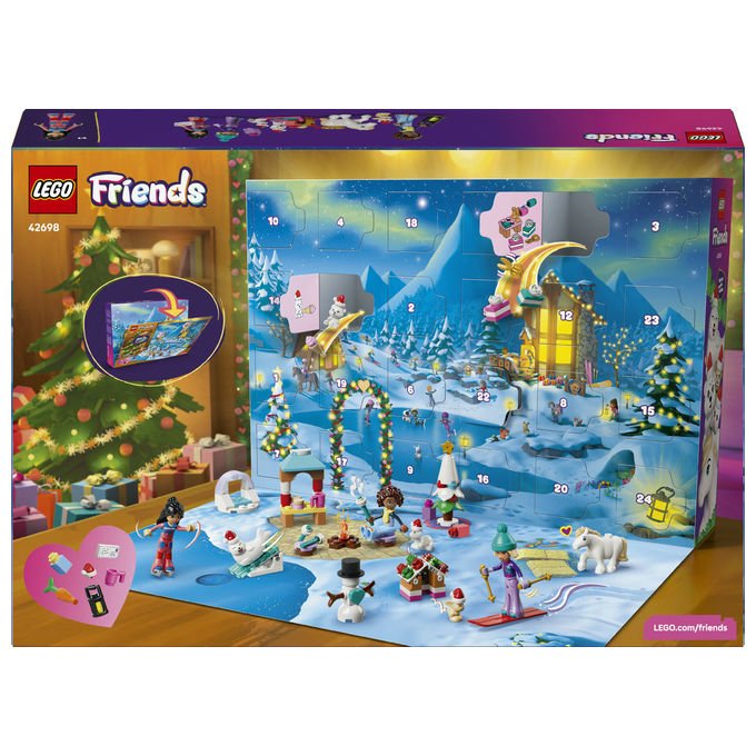 Lego 42698 LEGO Friends Calendario dell'Avvento 2026 con 211 pezzi 3 mini bamboline e 6 mini animali colore Multicolore