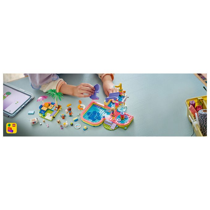 Lego 42676 Friends Set Costruzione Parco Acquatico con Scivolo 2 Mini Bamboline 4 Animali 278 Pezzi da 6 Anni