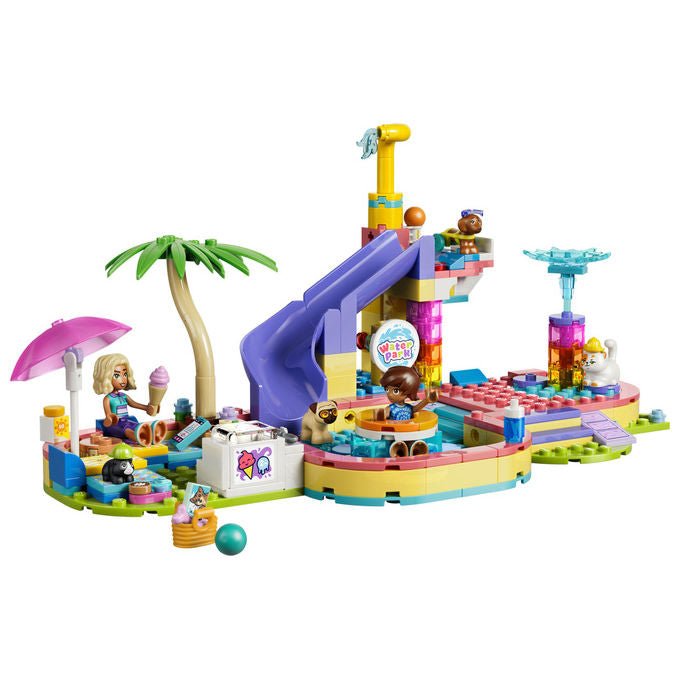 Lego 42676 Friends Set Costruzione Parco Acquatico con Scivolo 2 Mini Bamboline 4 Animali 278 Pezzi da 6 Anni