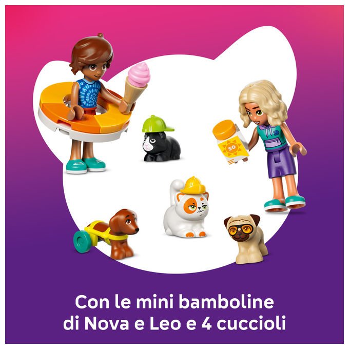 Lego 42676 Friends Set Costruzione Parco Acquatico con Scivolo 2 Mini Bamboline 4 Animali 278 Pezzi da 6 Anni