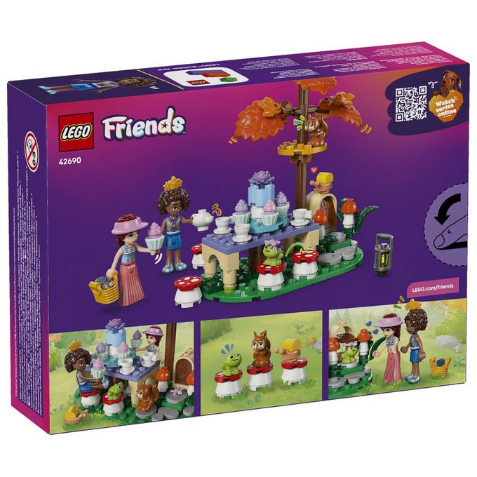 Lego 42690 Friends Tea Party nella Foresta Set Costruzioni 116 Pezzi con 2 Mini Bamboline e 3 Animali da 6 Anni