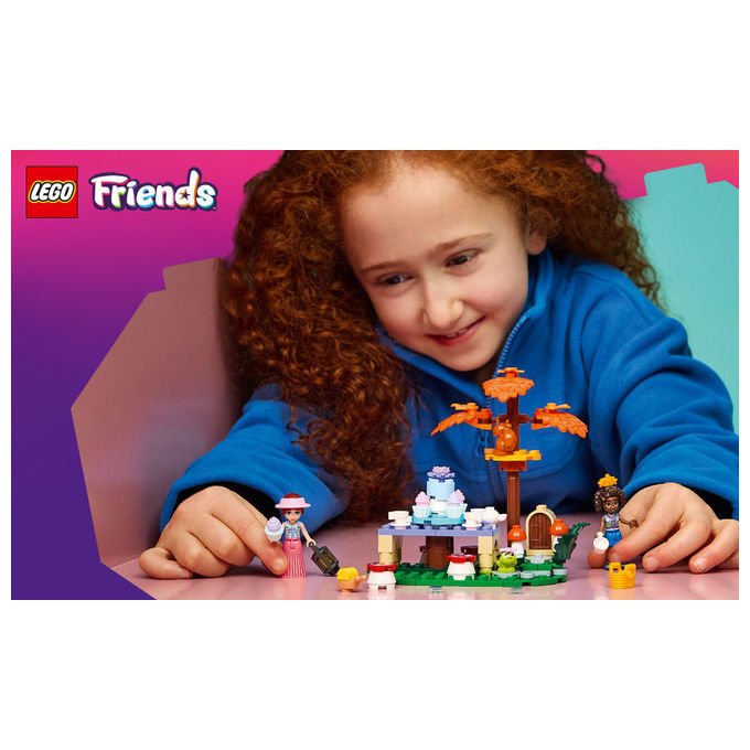 Lego 42690 Friends Tea Party nella Foresta Set Costruzioni 116 Pezzi con 2 Mini Bamboline e 3 Animali da 6 Anni