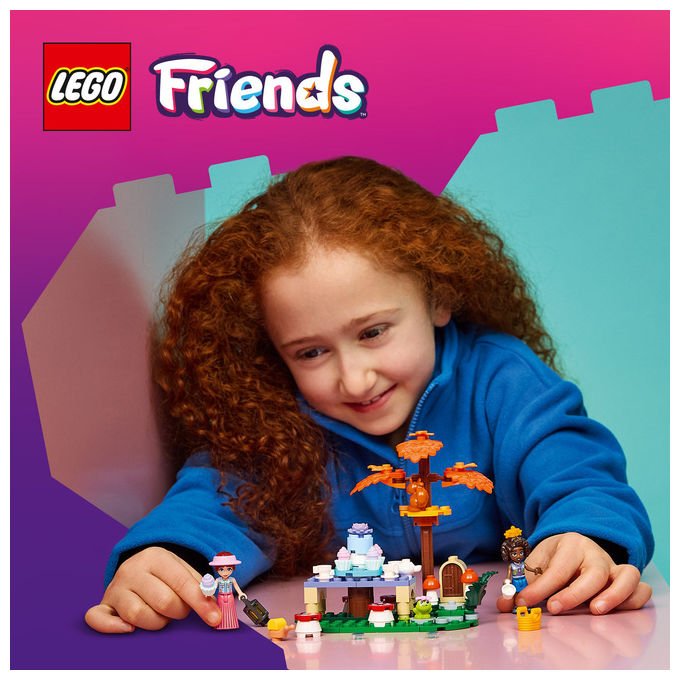 Lego 42690 Friends Tea Party nella Foresta Set Costruzioni 116 Pezzi con 2 Mini Bamboline e 3 Animali da 6 Anni