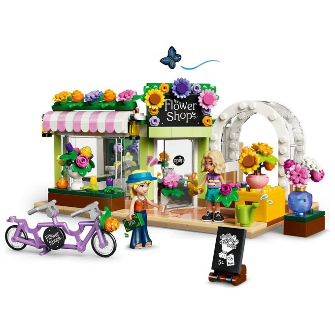 Lego 42693 Friends Negozio di Fiori Creativo Set Costruzioni 377 Pezzi 2 Minidoll Nova e Astrid da 7 Anni