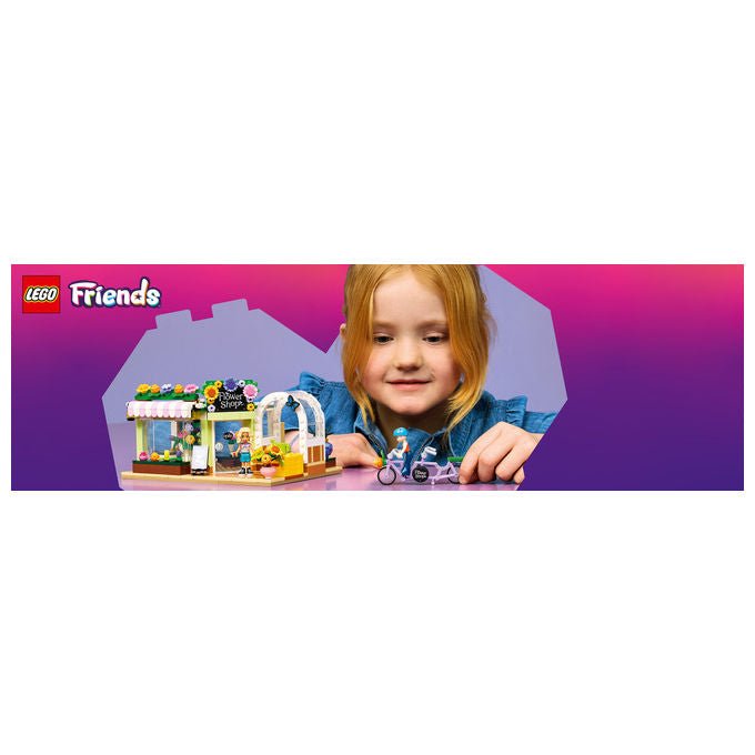Lego 42693 Friends Negozio di Fiori Creativo Set Costruzioni 377 Pezzi 2 Minidoll Nova e Astrid da 7 Anni