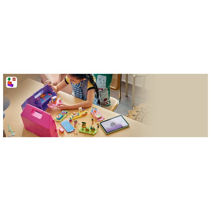 Lego 42697 Friends Valigetta Creativa Casa delle Bambole 355 pezzi 8 stanze 2 Mini Bamboline da 6 anni
