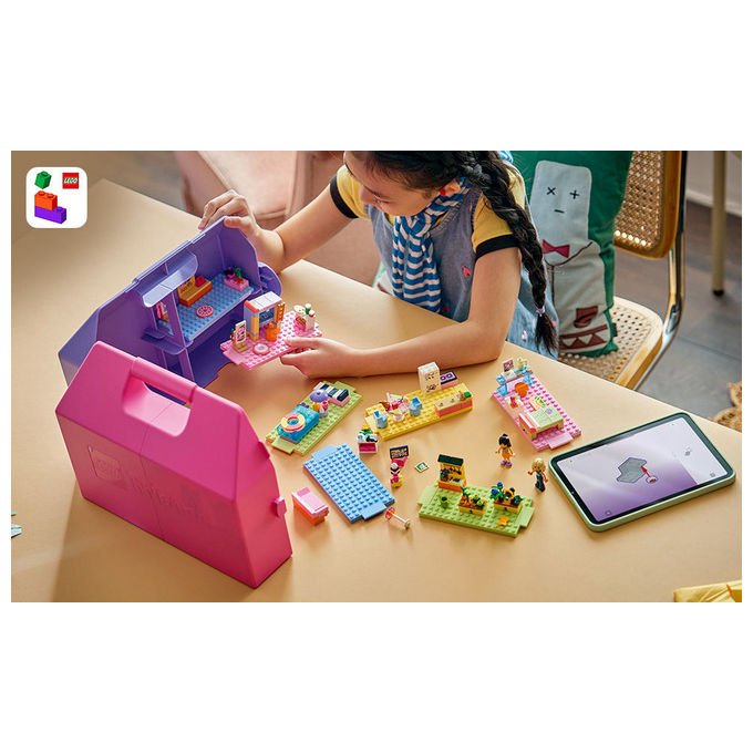Lego 42697 Friends Valigetta Creativa Casa delle Bambole 355 pezzi 8 stanze 2 Mini Bamboline da 6 anni