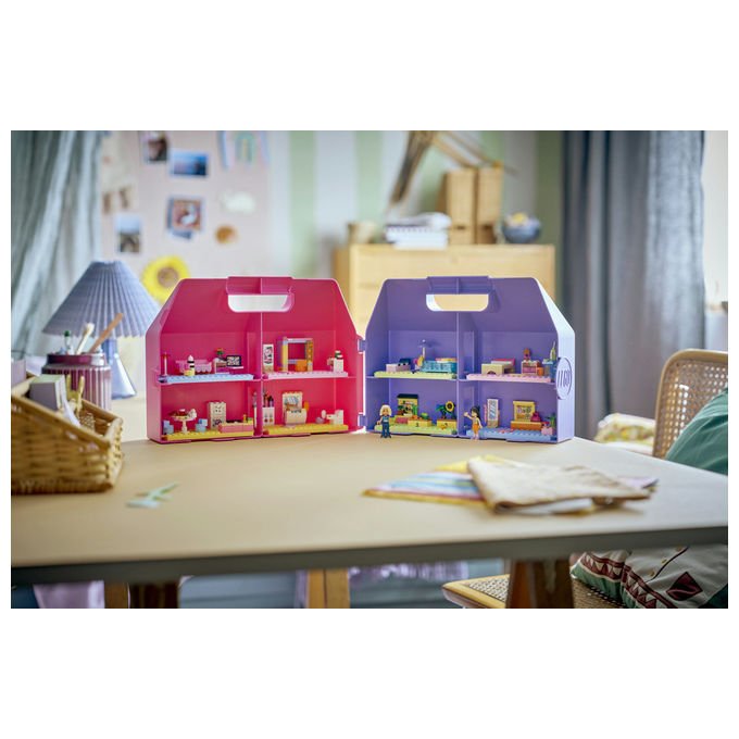 Lego 42697 Friends Valigetta Creativa Casa delle Bambole 355 pezzi 8 stanze 2 Mini Bamboline da 6 anni